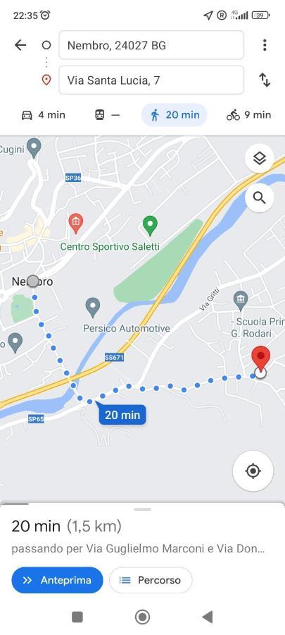 Entire Flat, Independent Entrance, 20 Mins To Bgy - Bergamo Milan Airport Lejlighed Nembro Eksteriør billede
